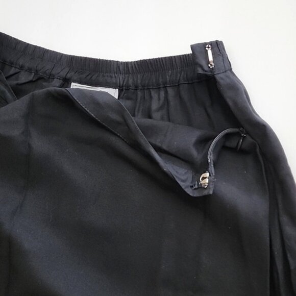 Faith Resortwear Black Long A-Line Skirt White Pineapple Print Sequins Sz Small - Picture 7 of 14